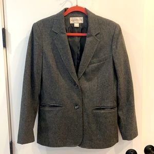 Evan Piccone gray wool blazer